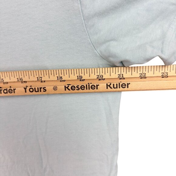 Hurley T-Shirt Mens L Light Blue Graphic Tropical Island Vibes Pineapple Design - Picture 6 of 11